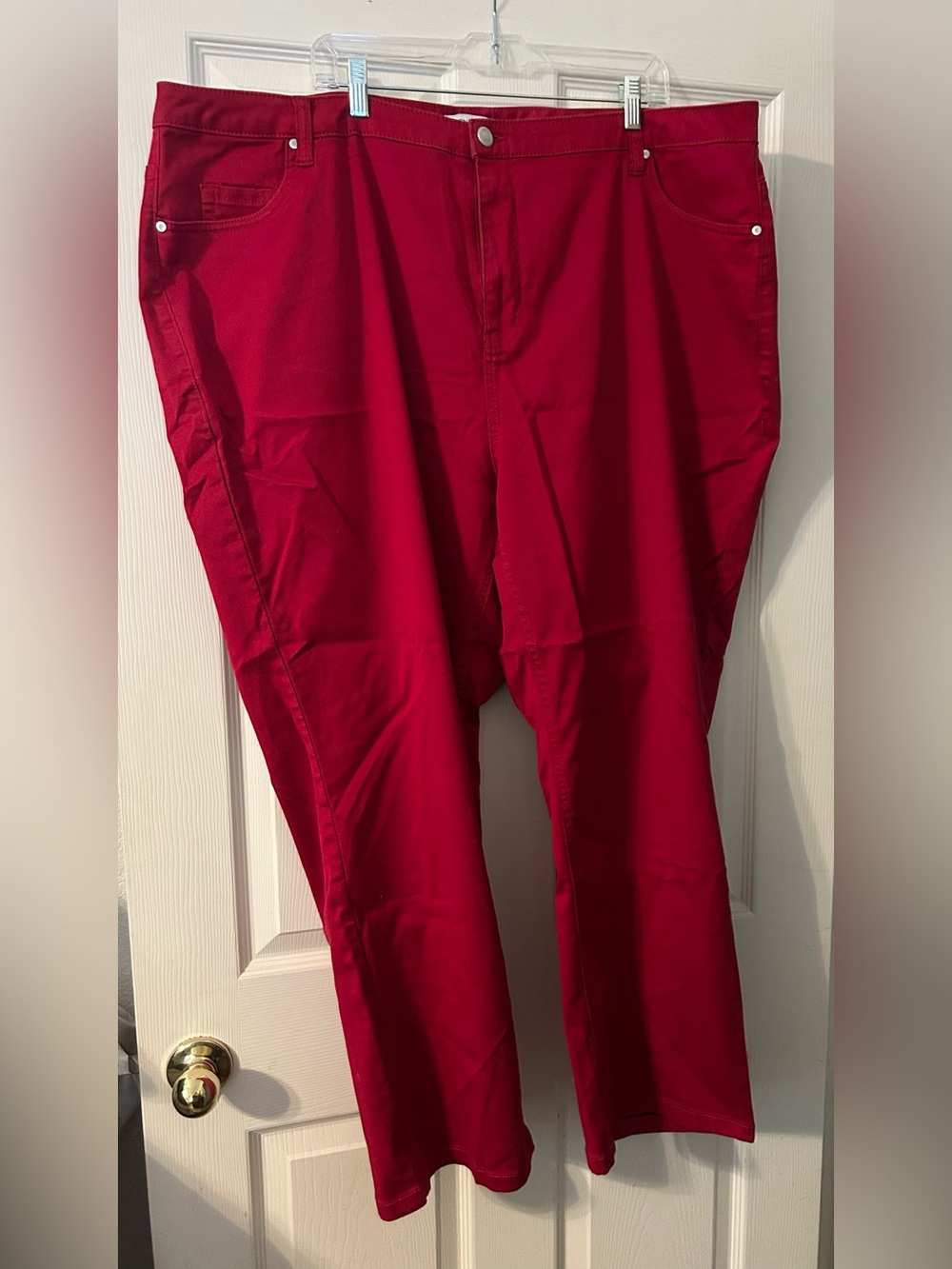Catherines Bold Red Chino Pants
